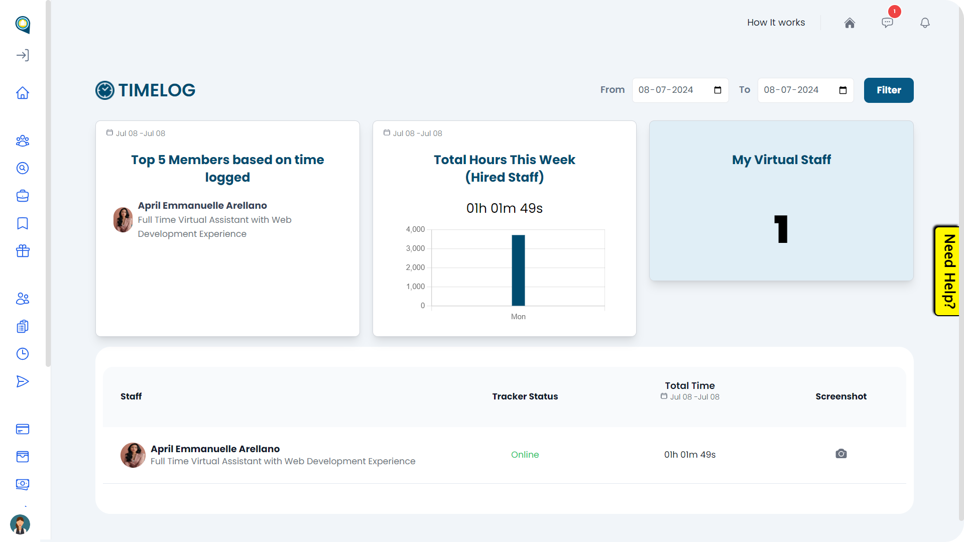 Staff Time Tracking